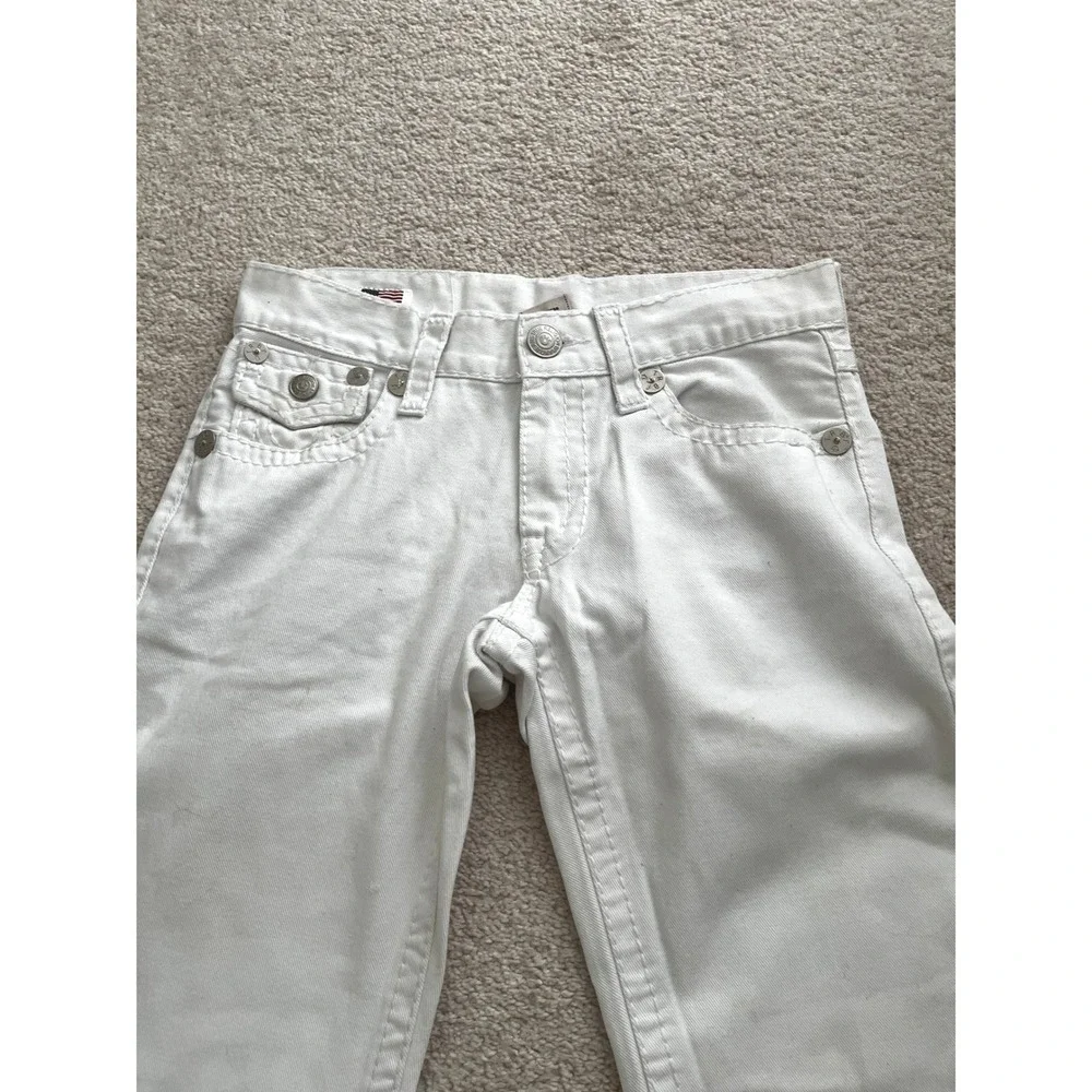 True Religion Men's Ricky Super T Denim White Jeans Made in USA 32x31
